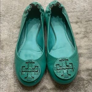 Teal Tory Burch Reva size 9